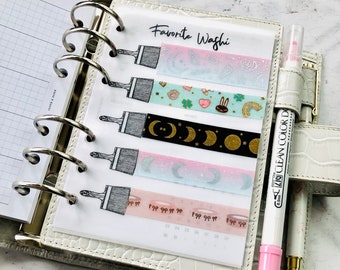 Tableau de bord avec adhésif Washi : organiseur d'agenda