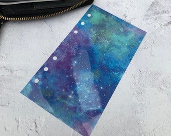 Purple Galaxy Vellum Planner Dashboard: Celestial Organizer