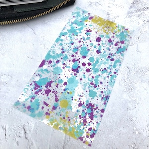 Paint Splatter Planner dashboard, Vellum Dashboard,Acetate Dashboard