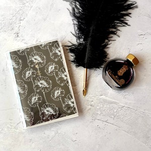 White Poppy Design A6 PVC Notebook Cover - Hobonichi A6 Cover - A6 Planner Cover