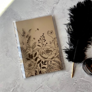 Copertina per quaderno in PVC A5 con motivo Garden Border - Hobonichi Techo Avec Cover - Stalogy 365 Cover