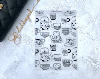 Tea Time, Tea, Coffee Design Foiled, Printed white, Vellum, Acetate
