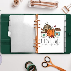 Fall Love - Planner autunnale Dashboard - Autunno - Autunno - Zucca