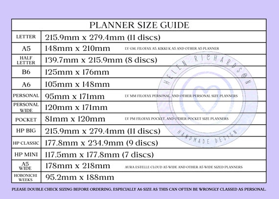 Size Guide — ETCHED