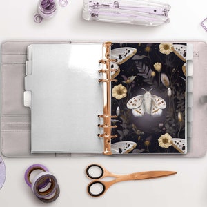 Night Garden Planner Dashboard - Moth - Floral