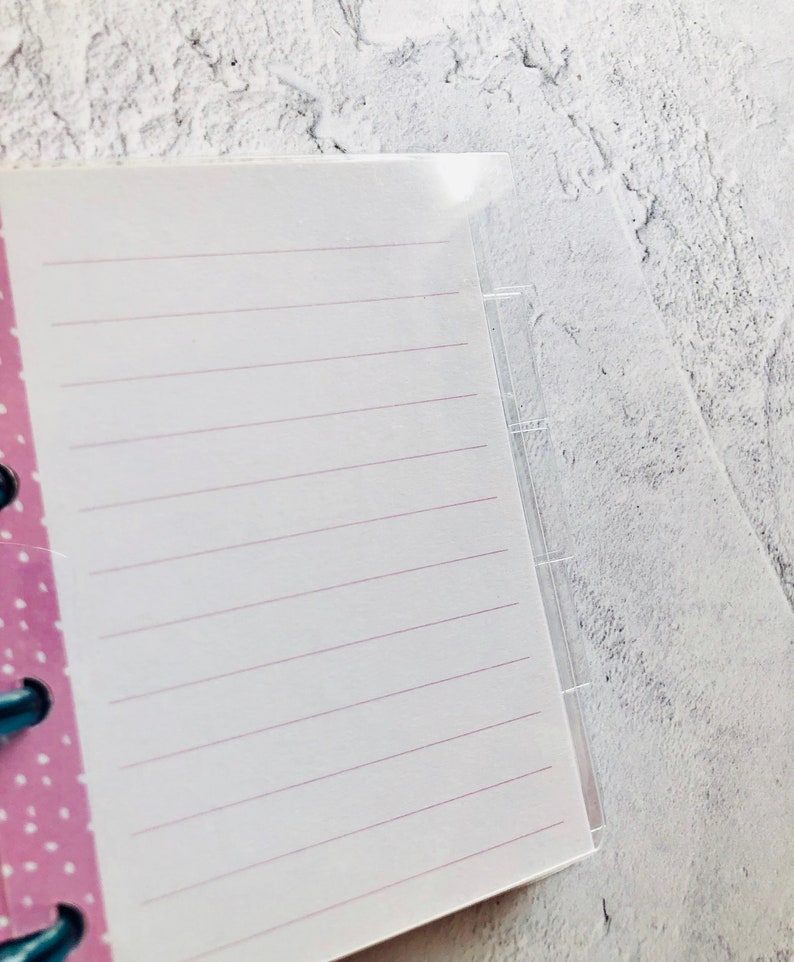 Clear Plastic Dividers Planner Dividers Happy Planner Etsy