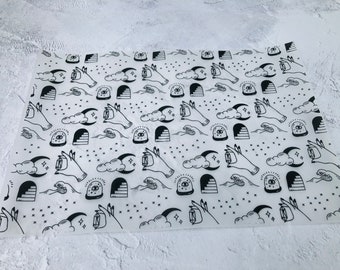 Door To the Universe, Mystic, Esoteric Design Foiled, Printed white, Vellum, Acetate