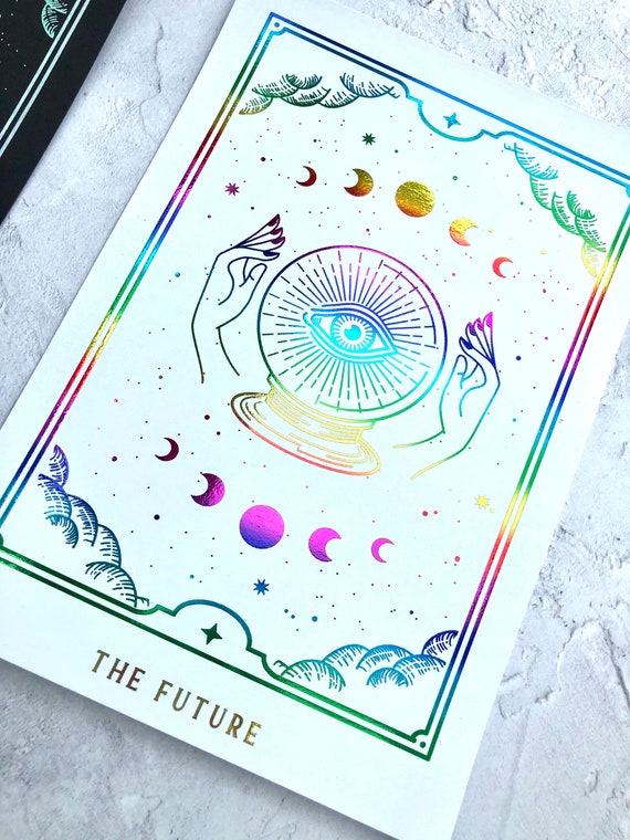 Tarot Inspired 'The Future' Planner Dashboard: Foiled Cardstock
