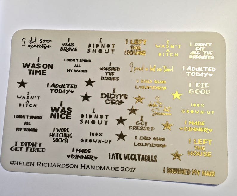 Foiled Adulting stickers image 1