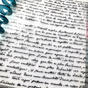 Fancy Writing Planner Cover: Clear Laminate, Snap-In image 4