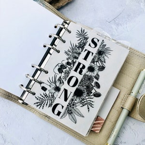 Strong - Quote Dashboard - Motivational Dashboard - Planner dashboard - Vellum Dashboard