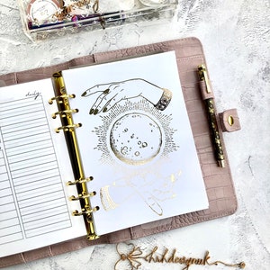 Crystal Ball, Fortune Teller  Foil Planner dashboard - Happy planner - Erin Condren Life Planner - Dashboard