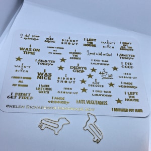 Foiled Adulting stickers image 2