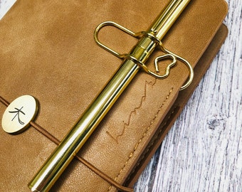 Heart Pen Clip: Minimalist Traveler's Notebook Accessory