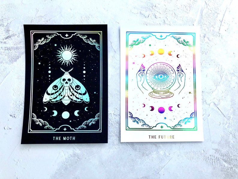 Tarot Inspired 'The Future' Planner Dashboard: Foiled Cardstock image 2
