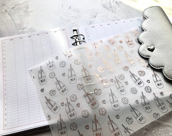 Milk And Cookies Foiled Vellum, Printed white, Vellum, Acetate