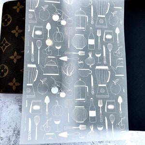 Kitchen Design Foiled, Printed white, Vellum, Acetate