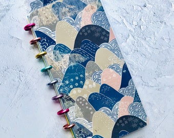 Japanese Wave Planner Cover: Laminated Snap-In Cover