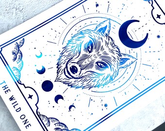 Tarot Inspired Foiled Planner Dashboard: The Wild One