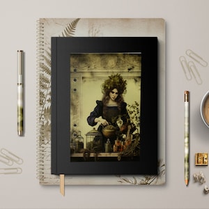 Tableau de bord de la sorcière verte - Tableau de bord du planificateur - Planificateur vintage - Planificateur de sorcière