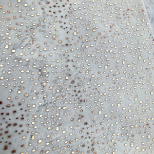 Random Splatter, Paint splatter, Minimal Foiled Acetate, Vellum, Printed white,