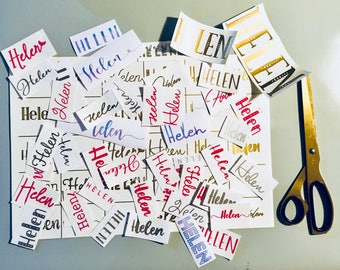 Vinyl name decal for planner - journal - note books
