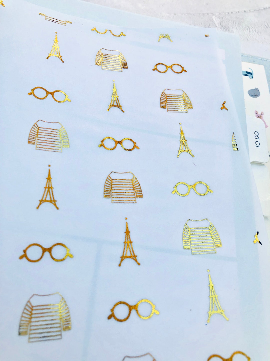 Paris Theme, Eiffel Tower Vellum, Foiled, Printed White, - Etsy