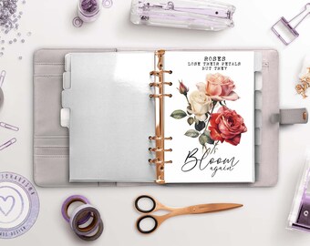 Floral Planner Dashboard - Rose - Bloom Again