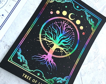 Tarot Inspired Tree Of Life Foiled Planner Dashboard