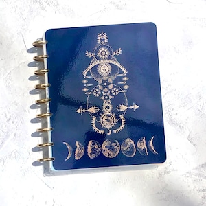 Foil Astrology Planner Cover: Laminated Snap-In, Happy Planner Replacement