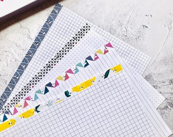 Skinny Mini Happy Planner Note Paper: Printed Pages, Double Sided (50 Sheets)