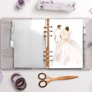 Wedding Day, planner Dash, Planner Girl, Designer Girl Stylish Planner dashboard,