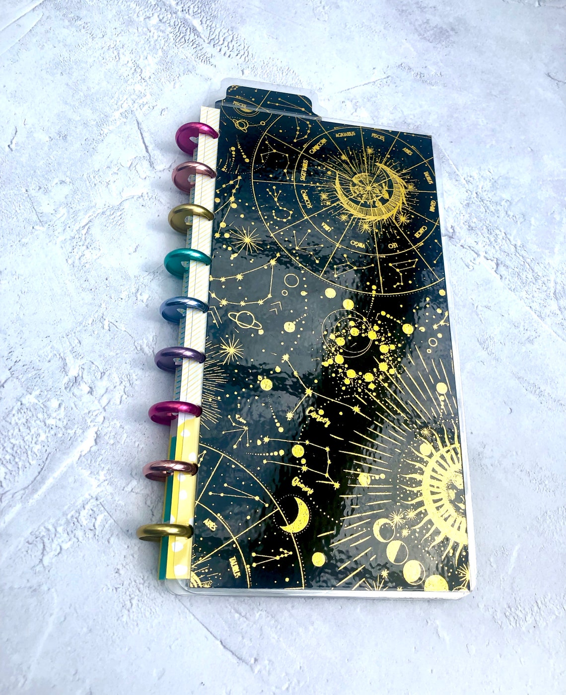 Planner Cover Happy Planner Cover Snap in Cover Foil Astrology Etsy