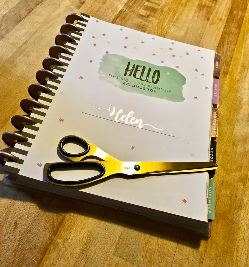 Vinyl Name Decal for Planner Journal Note Books Etsy