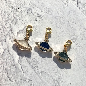 Planet enamel Planner Charm, Space Charm, Planner Charm, Luxe Charm,