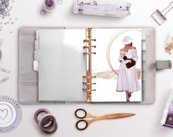 Stylish Girl Planner Dashboard: Chic Planner Insert