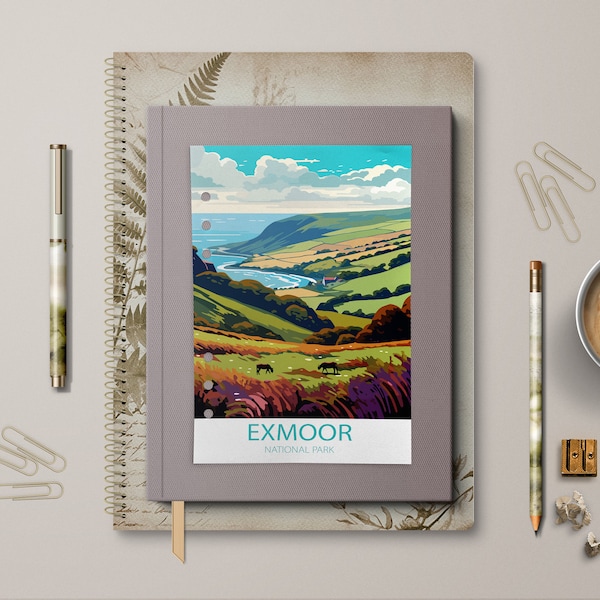 Exmoor National Park- Vintage Poster - Travel - Wanderlust Planner Dashboard - Vintage Planner