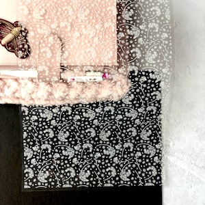 Small Forget me not Floral Foiled, Printed white, Vellum, Acetate