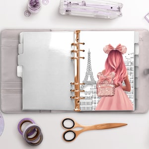 Paris Pink planner Dash, Planner Girl, Classy Girl Stylish Planner dashboard,