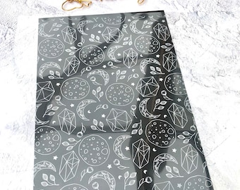 Moon Rocks Foiled Vellum Sheet: Planner Scrapbook Embellishment