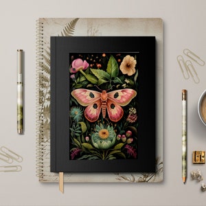 Pink Moth Planner Dashboard: Laminated Cardstock, Handmade