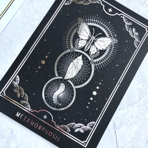 Tarot Inspired Metamorphosis Planner Dashboard: Foiled Cardstock
