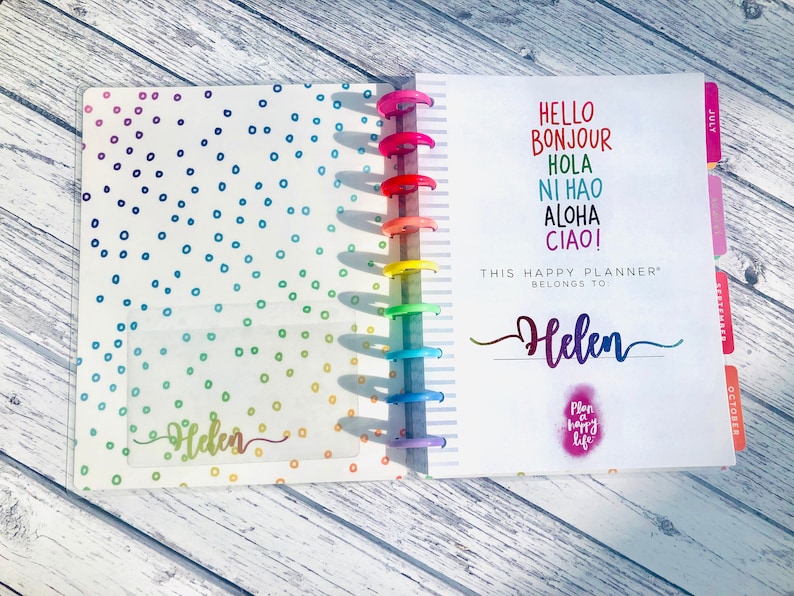 Vinyl Name Decal for Planner Journal Note Books Etsy