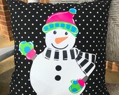 18 quot Custom - Snowman - Colorful Full Body - Pillow