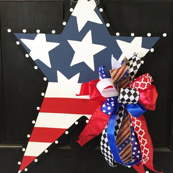 Patriotic Star Door Hanger