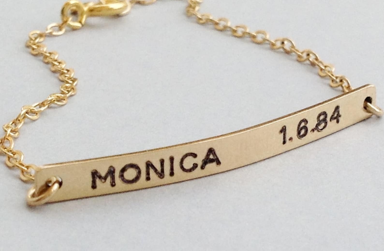 Personalized Bracelet Nameplate Bracelet Gold Nameplate Etsy