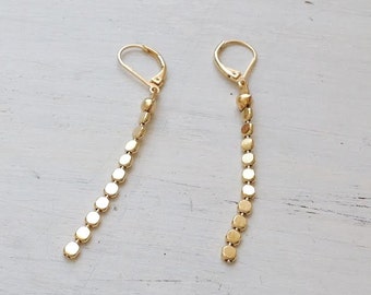 gold earrings,long gold earrings,gold earrings dangle,gold filled earrings,dangle earrings,gold drop earrings,minimalist jewelry