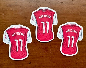 Vinyl Printed Stickers, Vivianne Miedema Shirt Drawing, Gift, Football, Laptop Decal, Arsenal, Stationery, Art Sticker, Gunners, Viv Miedema