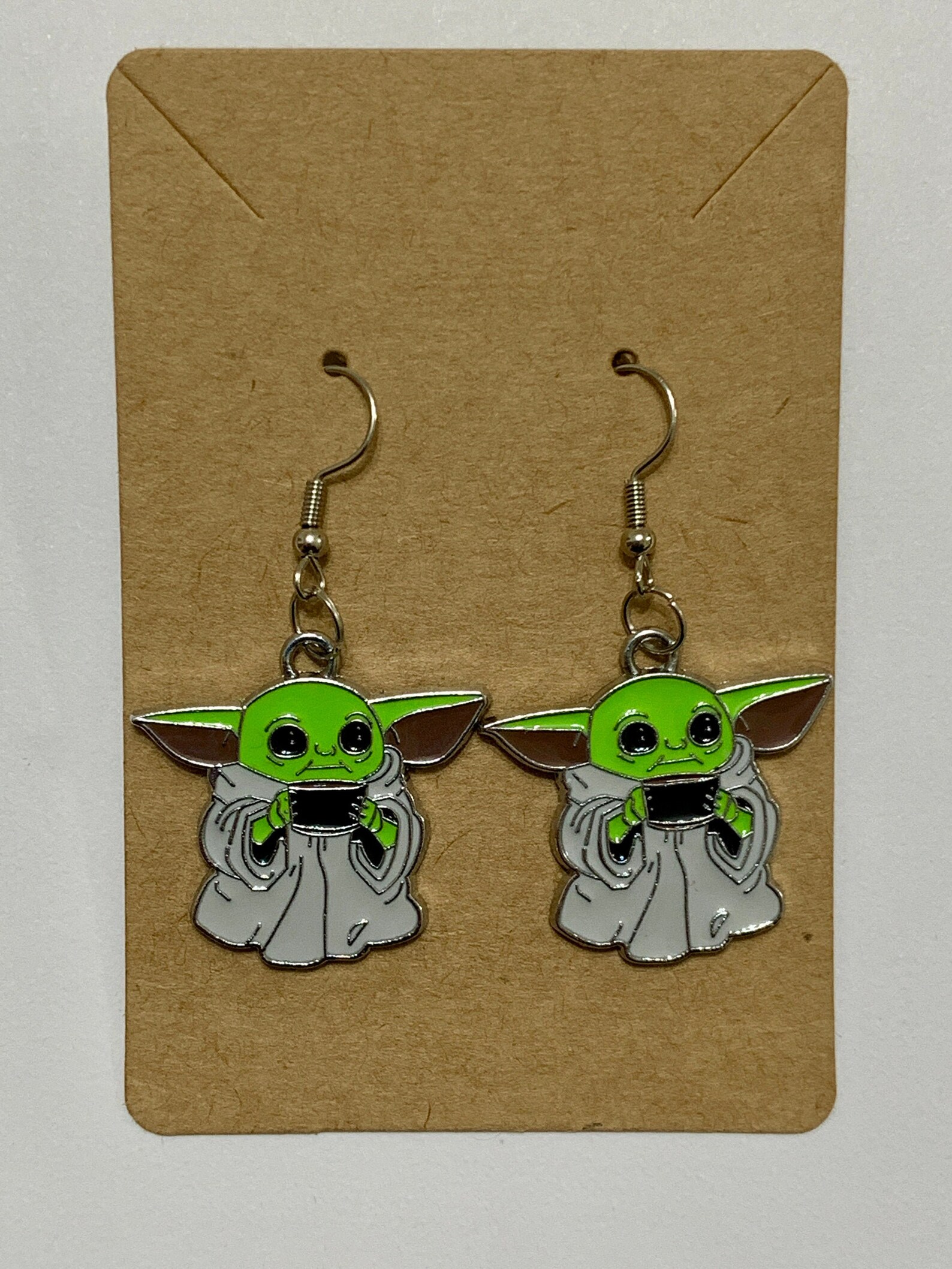 Baby Yoda Grogu Charm Earrings Etsy