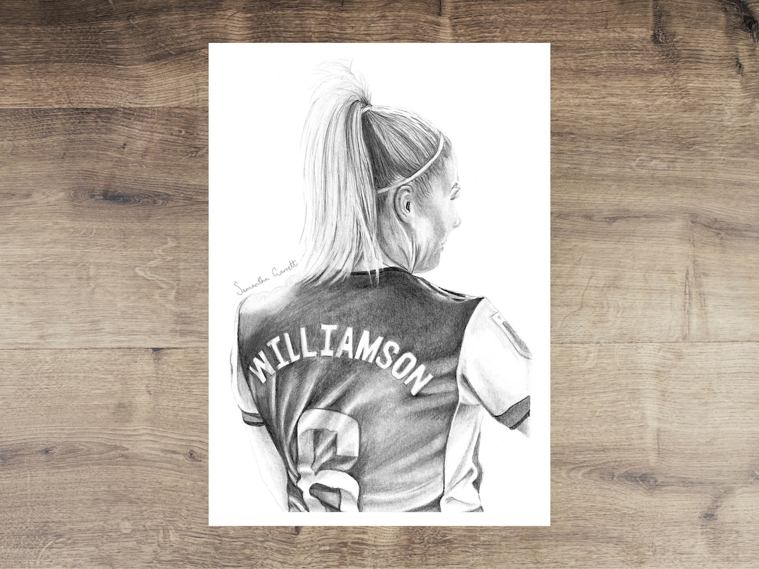 PRINT Leah Williamson Drawing, Art Print, Artwork, Drawing Print, Decor ...